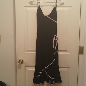 Black/white hi low dress size small